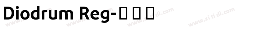 Diodrum Reg字体转换